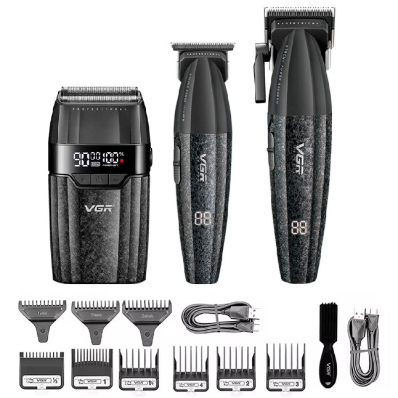 Набор для стрижки волос 3в1 VGR V-640 S3 Black