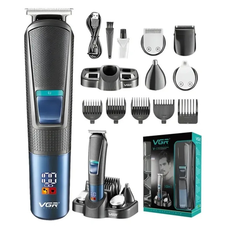 Машинка для стрижки VGR V-108 Black