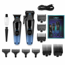 Набор для стрижки волос 2в1 VGR V-879 S2 BLUE/BLACK