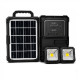 Портативная солнечная станция CCLAMP CL-083-38, 2400mAh с LED-лампами