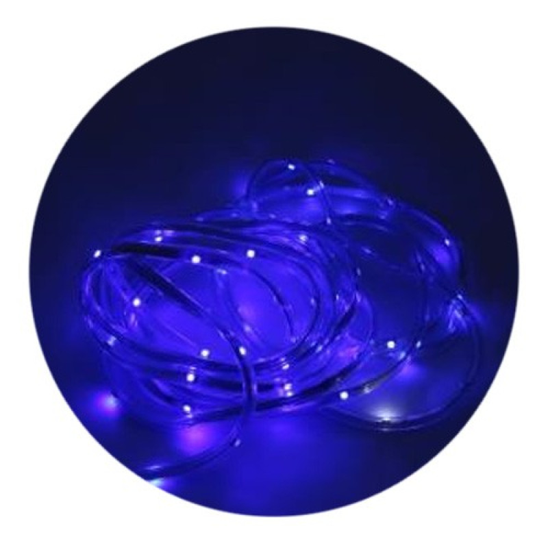 Гірлянда-стрічка (Star-Light) 12V B зовнішня, пров.:прозорий, 5м (Синій)