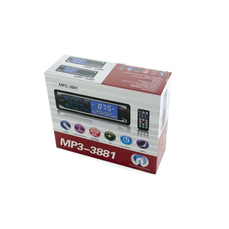 Автомагнітола MP3-3881 ISO 1DIN сенсор