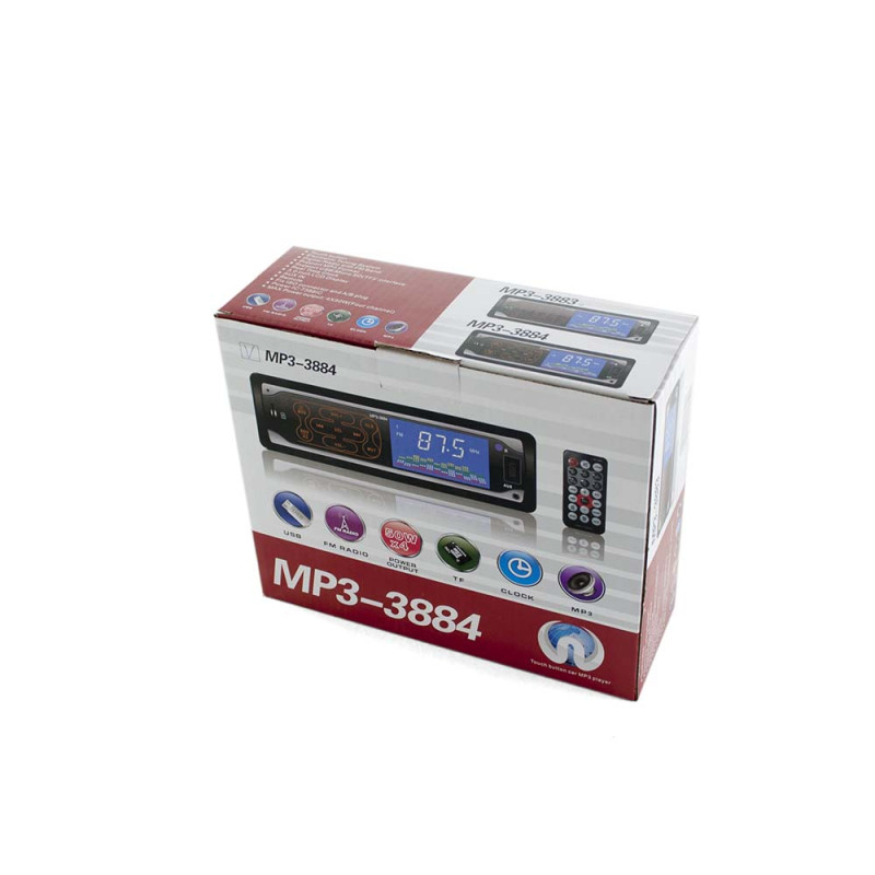 Автомагнітола MP3-3884 ISO 1DIN сенсор