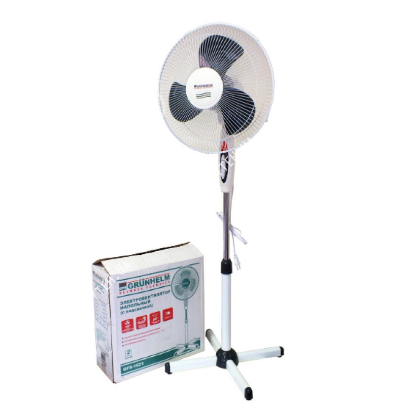 Вентилятор GRUNHELM GFS-1621 White/Gray