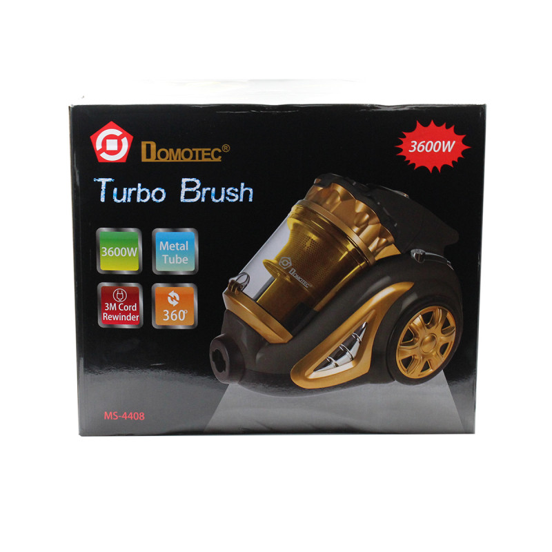 Пилосос DOMOTEC MS-4408 3600Вт Turbo Brush (Жовтий)