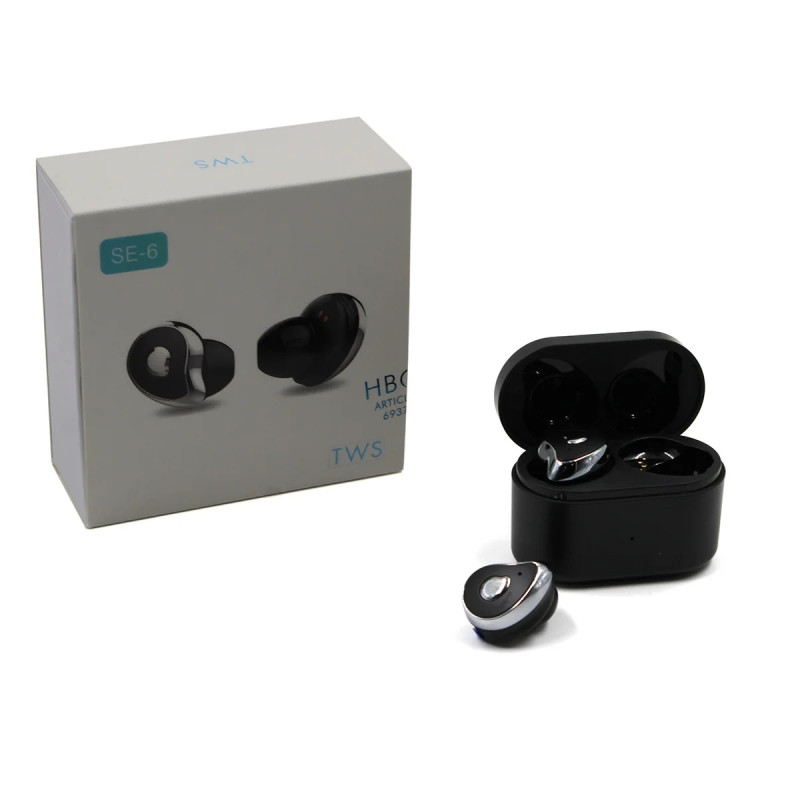 Навушники TWS HBQ SE6 BT Case Чорні