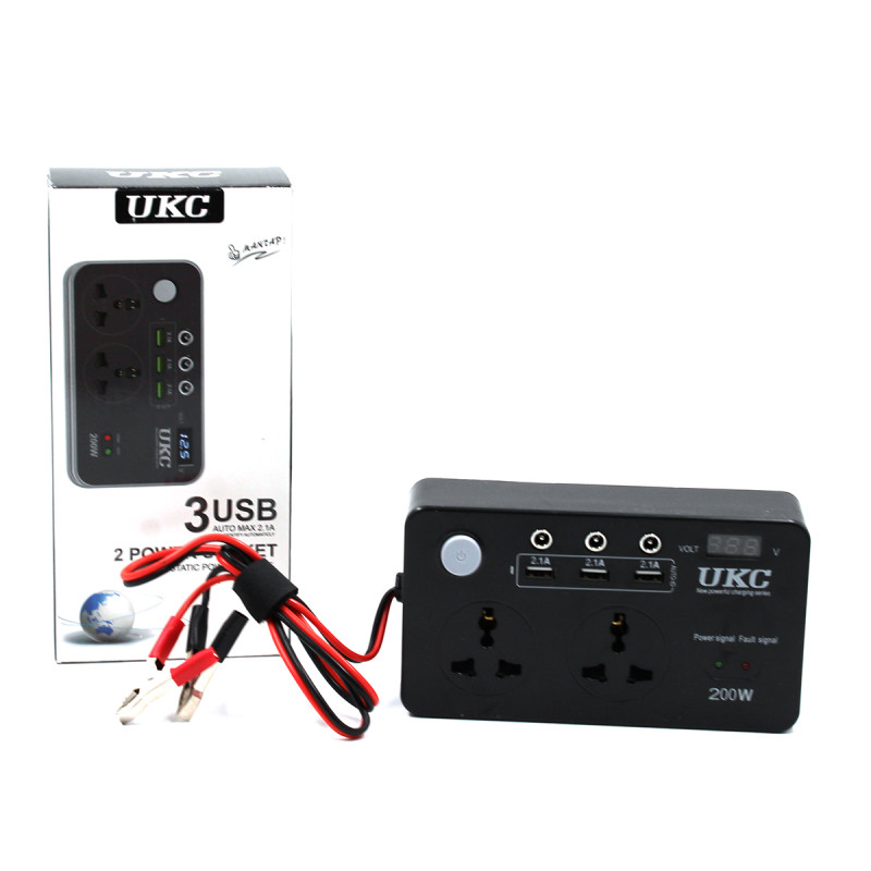 Перетворювач 200W AC/DC 12V LCD/USB