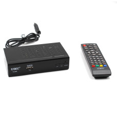 Тюнер DVB-T2 0968 Metal с поддержкой wifi адаптера (с экраном)