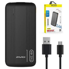 Мобильная зарядка 10000mAh AWEI P20K  2.4A