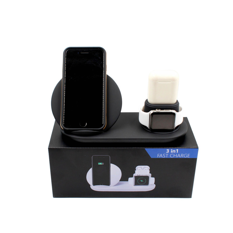 Бездротовий зарядний пристрій WIRELESS FAST CHARGER 3в1