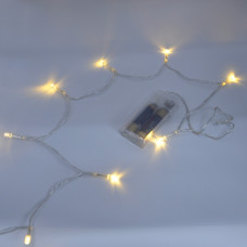 Гирлянда-нить (String-Lights) 30 Battery WW внутренняя, пров.:прозрачный, 3м (Белый-теплый)