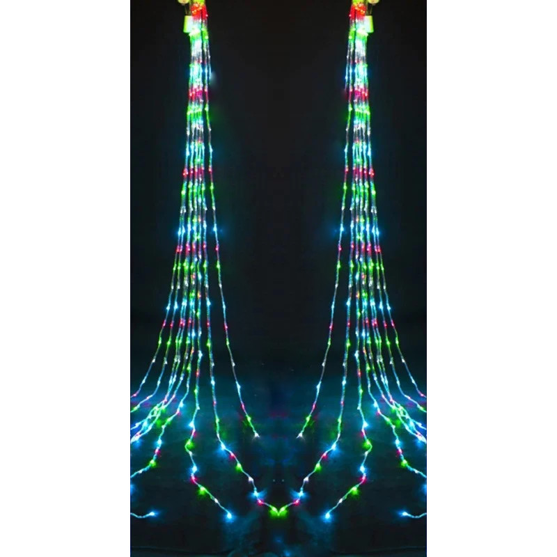 Гірлянда-водоспад (Curtain-Lights) Itrains-480-M внутрішня, пров.:прозорий, 3*3м (Різнокольорова)