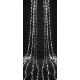 Гирлянда-водопад (Curtain-Lights) Itrains-480-W внутренняя, пров.:прозрачный, 3*3м (Белый)