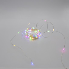 Гирлянда-роса (Copper Wire) 100M-4 внутренняя, пров.:прозрачный, 10м (Разноцветная)