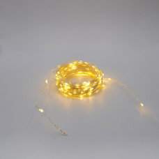 Гирлянда-роса (Copper Wire) 200WW-4 внутренняя, пров.:прозрачный, 20м (Белый-теплый)
