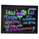 Дошка для малювання FLUORECENT BOARD WITH STAND 50*70 на стійці з фломастером та серветкою