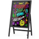 Дошка для малювання FLUORECENT BOARD WITH STAND 50*70 на стійці з фломастером та серветкою