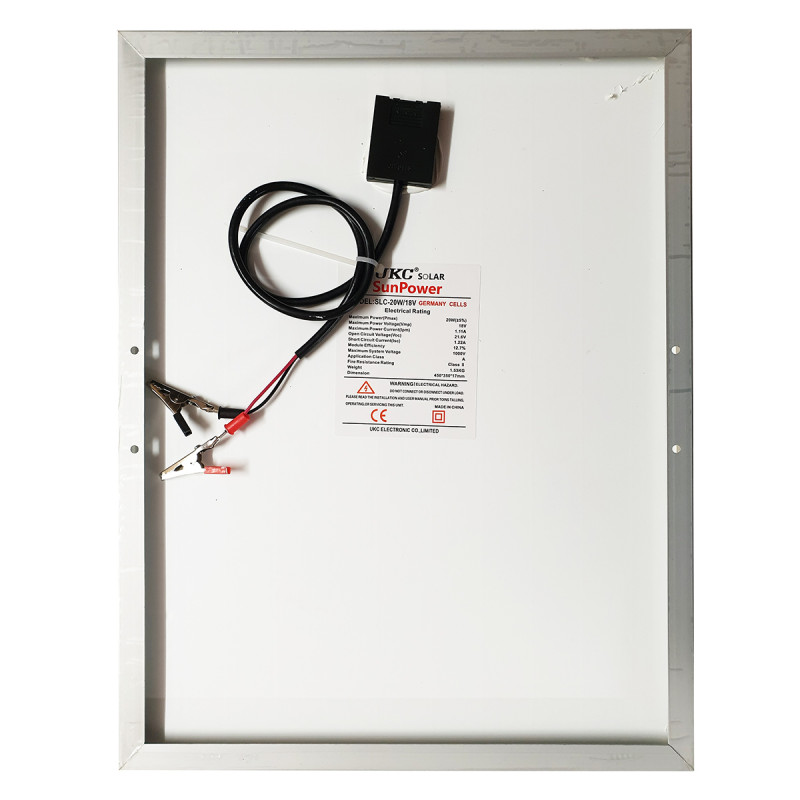Солнечная панель UKC SunPower SLC-20W/18V (+-5%) 450*350*17мм