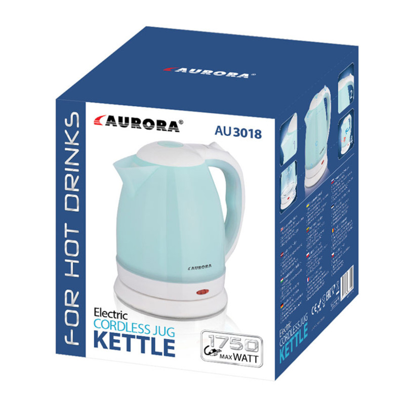 Електрочайник AURORA AU-3018 1.8л, 1750Вт (Блакитний)