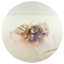 Гирлянда-нить (String-Lights) 500M-1 внутренняя, пров.:прозрачный, 30м (Разноцветная)