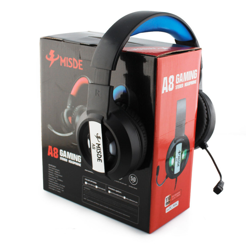 Навушники MISDE A8 GAMING Led