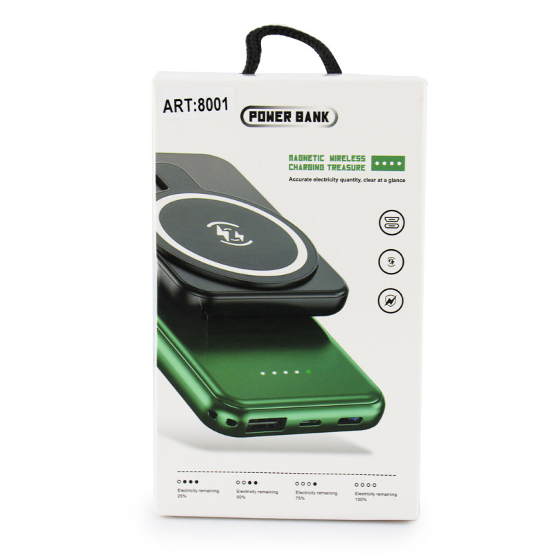 Мобільна зарядка магнітна з бездротовою зарядкою 5000mAh 461