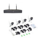 Комплект видеонаблюдения беспроводной Full HD Wi-Fi на 4 камеры с регистратором