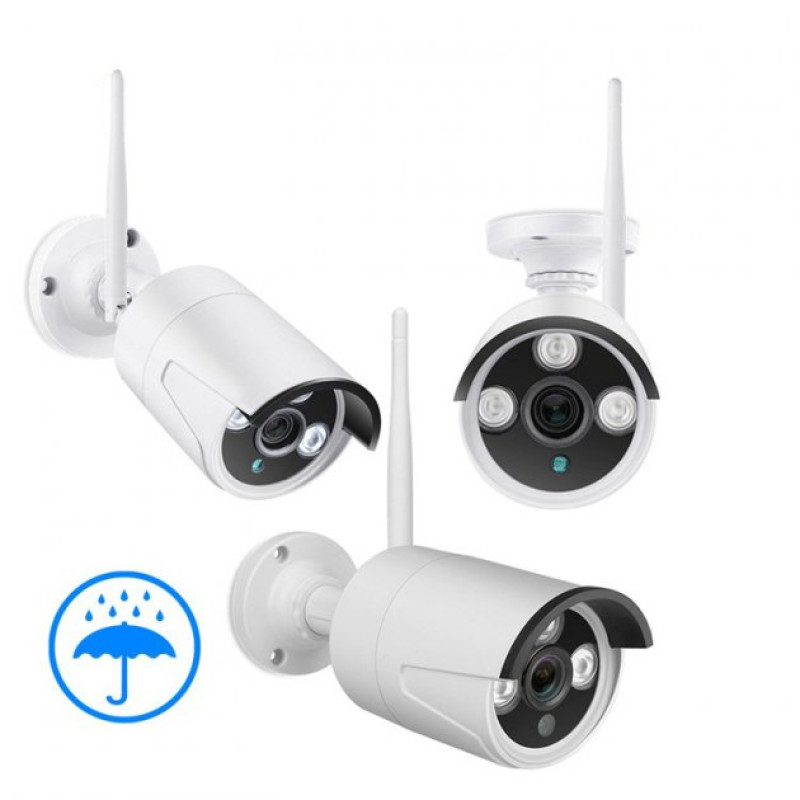 Комплект видеонаблюдения беспроводной Full HD Wi-Fi на 4 камеры с регистратором