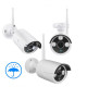Комплект видеонаблюдения беспроводной Full HD Wi-Fi на 4 камеры с регистратором