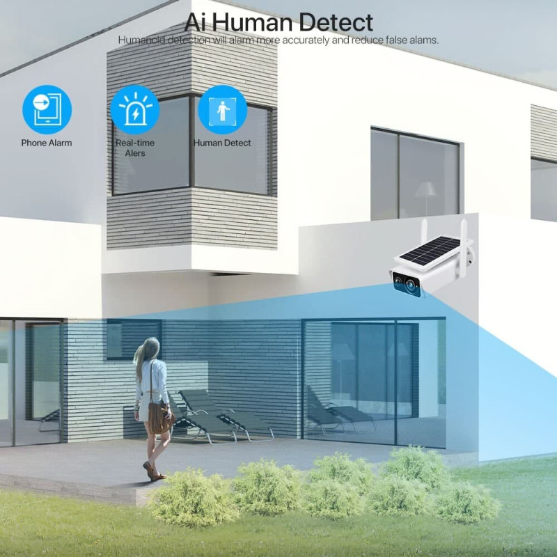Камера для відеоспостереження WiFi Smart Camera iCSee APP SOLAR 3MP