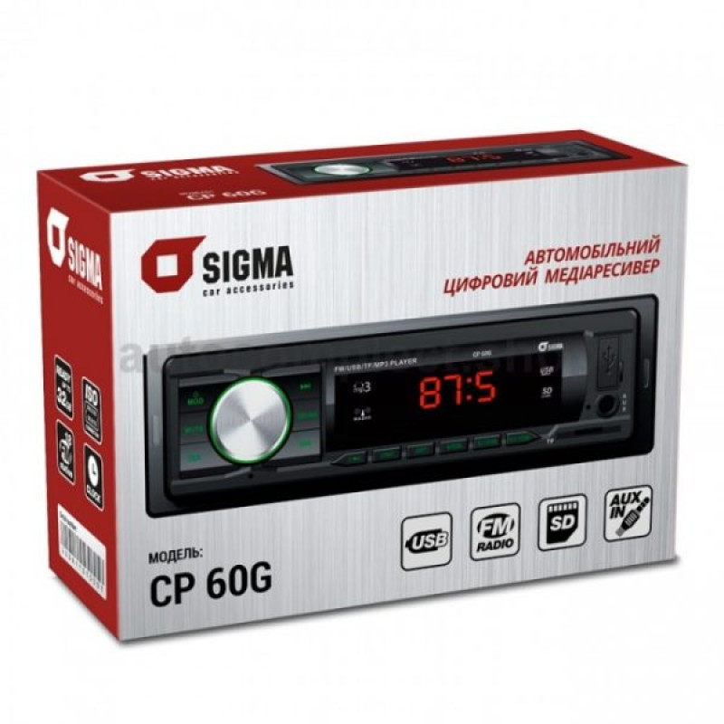 Автомагнітола SIGMA CP 60G