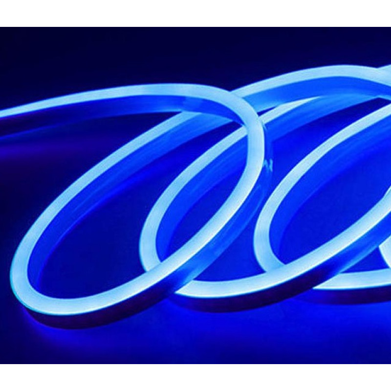 Стрічка силіконова LED NEON 5M Blue 12V-220V