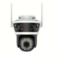 Камера видеонаблюдения с 3 линзами 2+2+2Mp Wi-Fi 4G