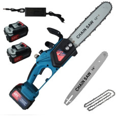 Аккумуляторная цепная пила с 2 шинами на 12'' и 16'' Chain Saw DOMOTEC 96V 