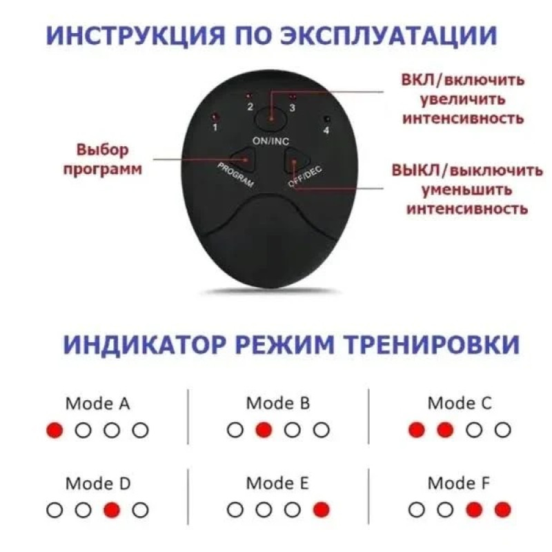 Масажер 3в1 Ems Trainer для м'язів преса, рук та ніг