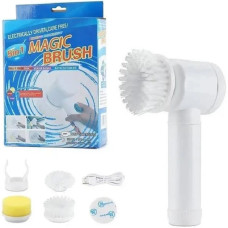 Электрическая щетка для уборки и мойки посуды с 3 насадками  Magic Brush