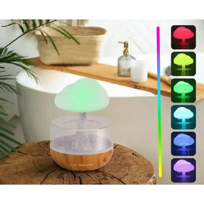 Ночник увлажнитель с эфектом дождя Cloud Rain Humidifier
