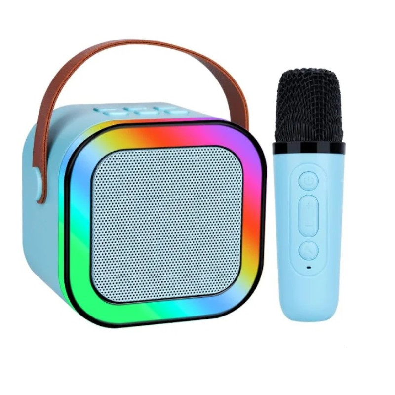 Міні-дитяче караоке з підсвічуванням RGB K12 (1 микрофон)