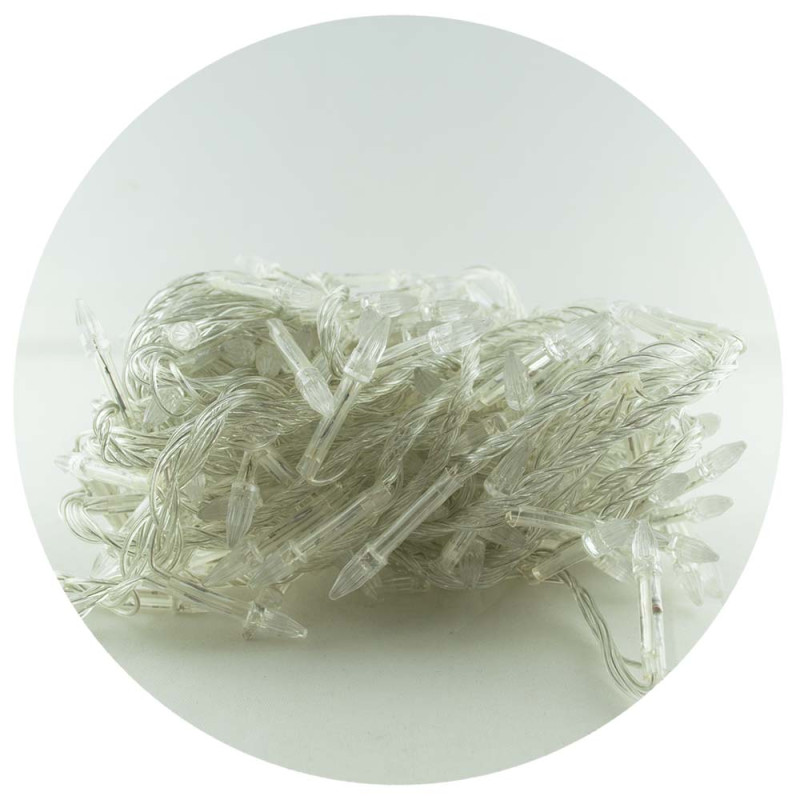 Гірлянда-нитка (String-Lights) 200B-2 внутрішня, пров.:прозорий, 10м (Синій)