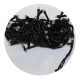 Гирлянда-нить (String-Lights) 100W-4 внутренняя, пров.:черный, 7м (Белый)