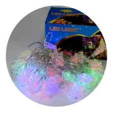 Гирлянда-нить (String-Lights) 40Plastic-4 внутренняя, пров.:черный, 5м (Разноцветная)