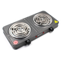 Плита электрическая Domotec MS-5802 2кф., 2000Вт. (Серый)