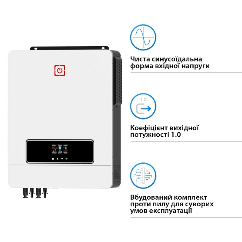 Гібридний сонячний інвертор Victor MAX 10.2 kW 48V 