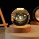 Нічник 3D кришталева куля Сонячна система з LED підсвічуванням