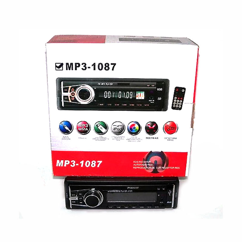 Автомагнітола MP3-1087 (зйом/ISO)