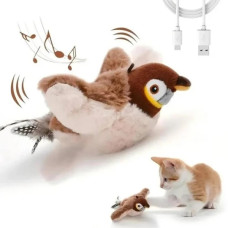 Интерактивная игрушка для кошек летающая птичка 