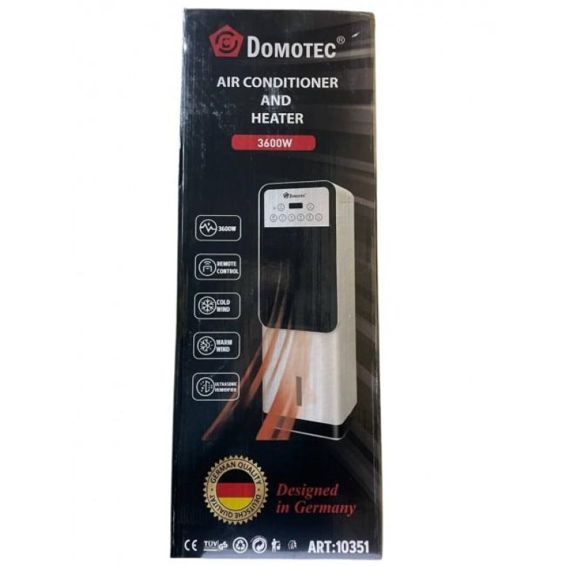 Напольный кондиционер и обогреватель с функцией увлажнения 3 в 1 DOMOTEC MS-1668