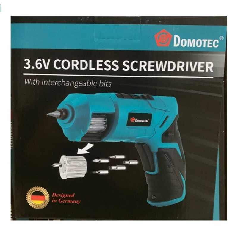 Акумуляторний шуруповерт з барабаном для біт DOMOTEC 3.6V